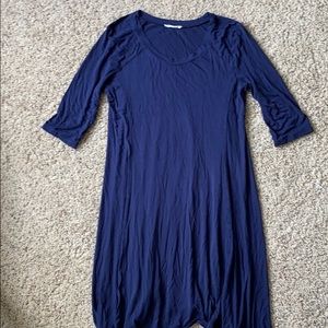 navy blue t shirt dress
